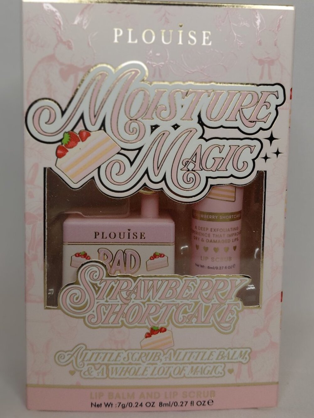 P.Louise - Moisture For Miles Bad B❤︎tch Lip Balm and Lip Scrub - Strawberry Sho